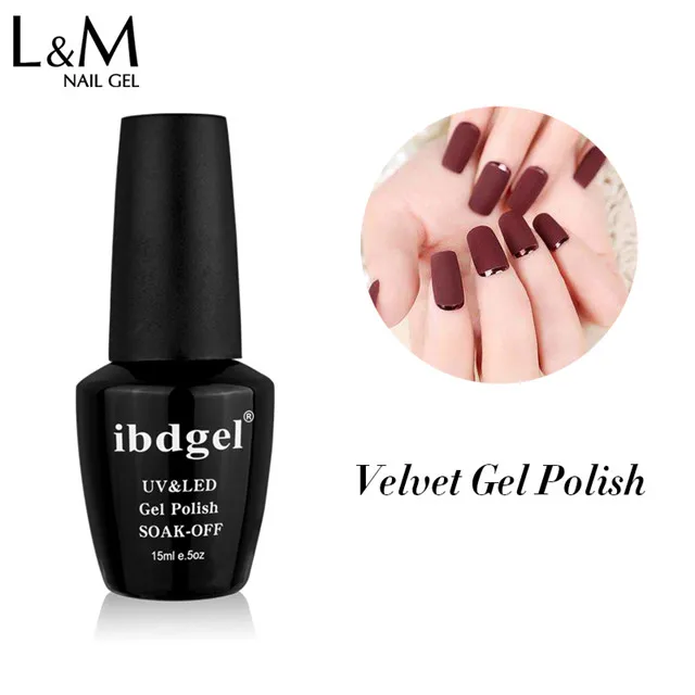 L&M Lvmay 6 matte color beauty uv gel gel nail polish velvet top gel polish for nails