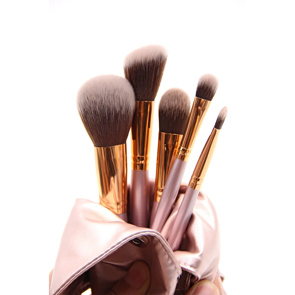 
Oem Makeup Brushes/Gold Ferrule Make Up Promotion Gift 5Pcs Eyeshadow Brushes make up series 