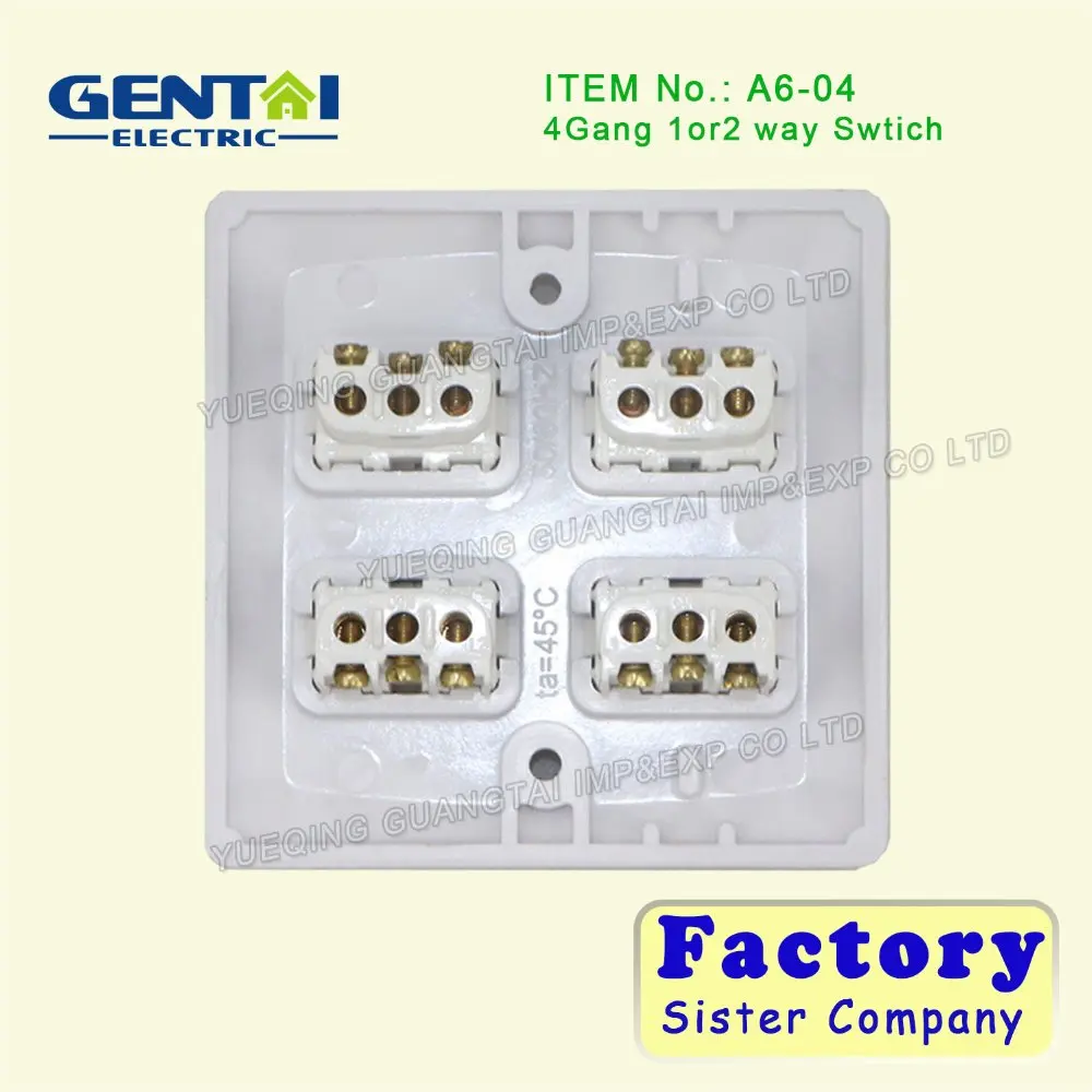 High Quality 3gang 2way 10A Bakelite electrical wall switch