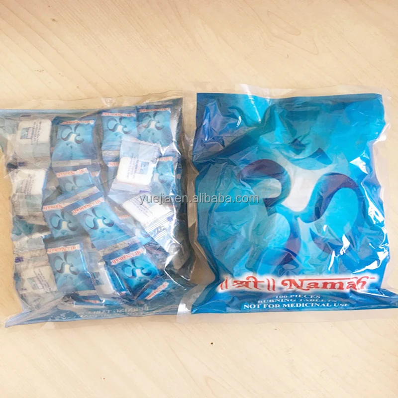 Заводская Одиночная упаковка, 100 штук, сжигание камфора в таблетках для религиозных погибов