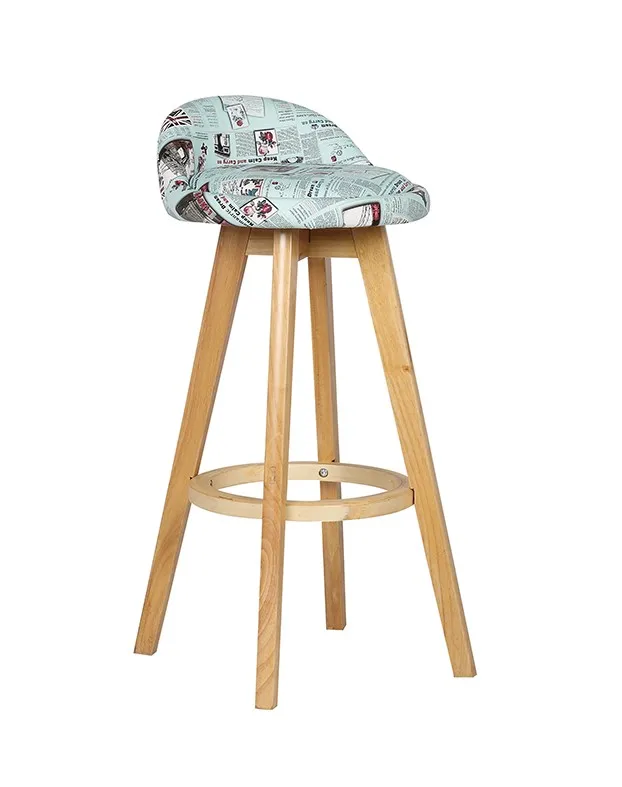 Кофейни стулья и столы деревянный барный стул Кофейни кожаные стулья