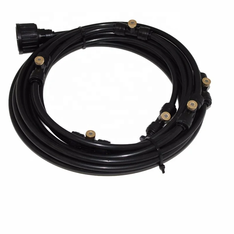 IRP15100 6M Patio Water Misting Cooling System With 6pcs Brass Nozzles Mist for Outdoor