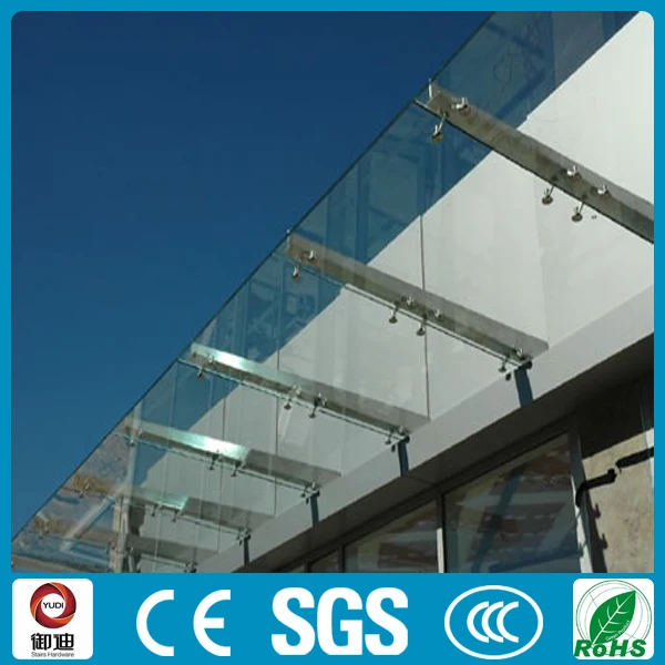 modern tempered glass awning designs