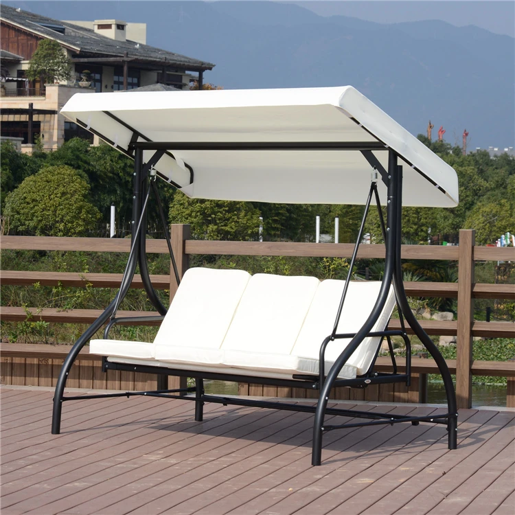 High Quality Metal 3 Seater Garden Swing Chair for Children