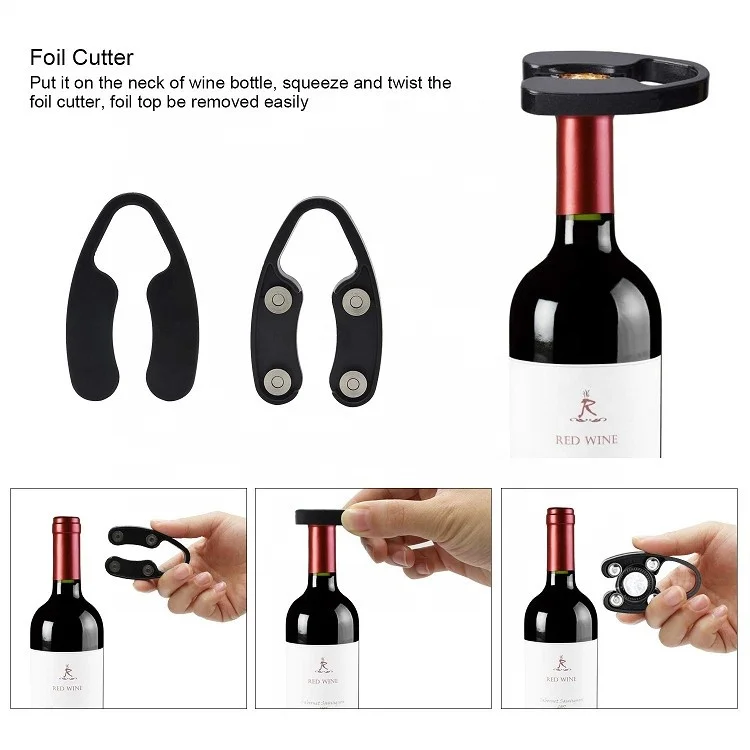 Best Seller Kitchen Gadget Wine  Corkscrew Air Pressure Pump Wine Opener Set with Gift Box