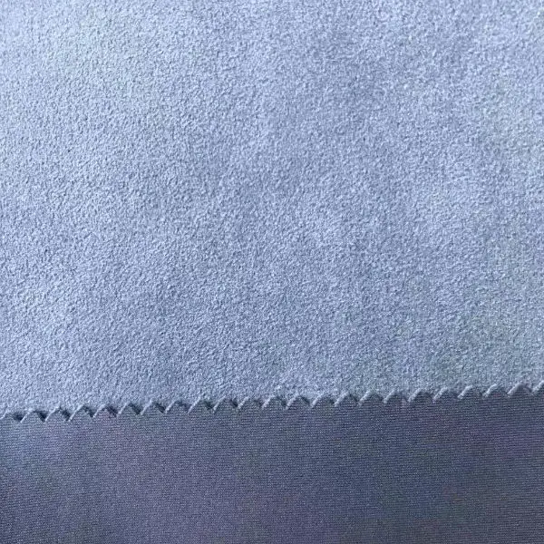Four way stretch scuba knit suede fabric for skirt and waistcoat