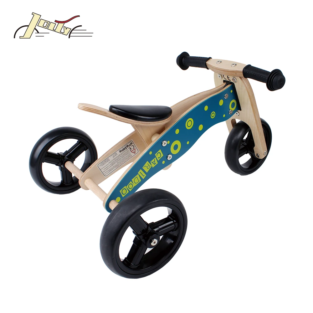 New Frog Kids 2-in-1 Wooden Balance bike and tricycle for Baby