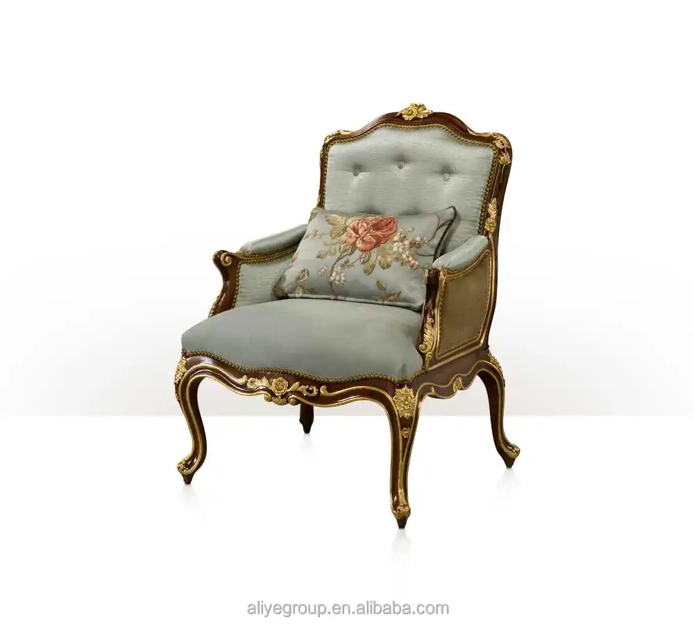 Винтажный стиль, американское Неоклассическое антикварное кресло для старого европейского стиля, дерево, французский клуб, sofa-KA94