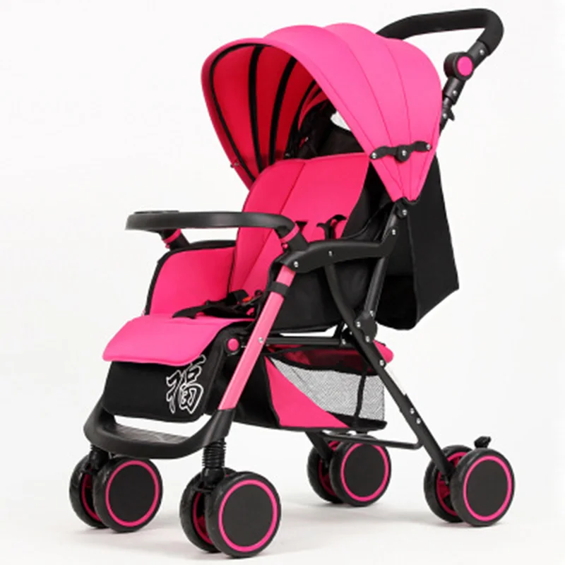 OEM portable folding can sit can lie two-way cart umbrella baby stroller for BB