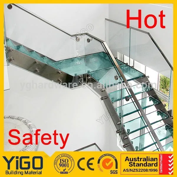 
aluminum stair stringers/wood staircase treads 