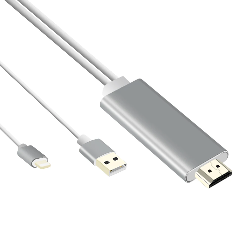 
HDTV Convertor Adapter High-Speed HD Plug and Converter for iPhone iPad 