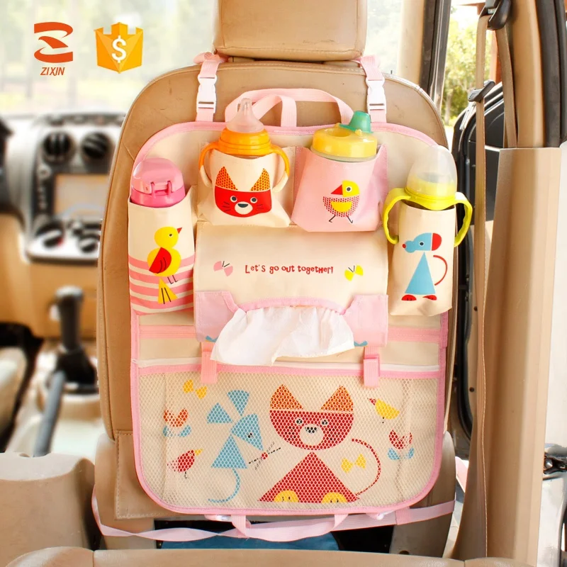 
Wholesale Washable Hanging Cute Cartoon Car Organizer Backseat For Kids 