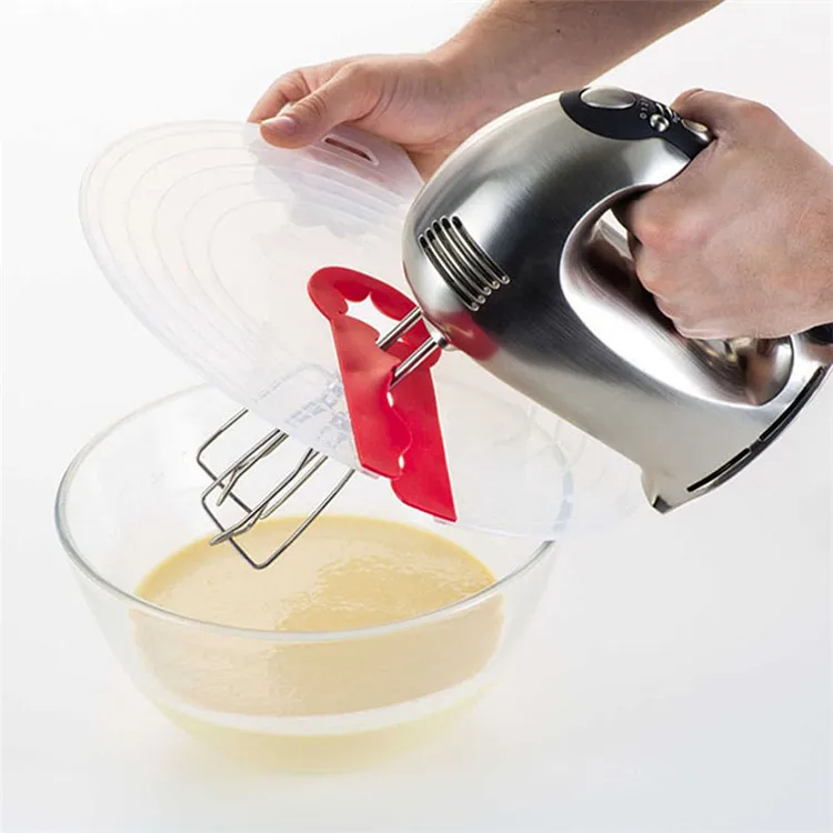 Eggs Mixer Anti Splash Cover Silicone Splash Guard Bowl Lid Kitchen Cooking Tool Splatter Screens Egg Beat Cylinder Splash Guard