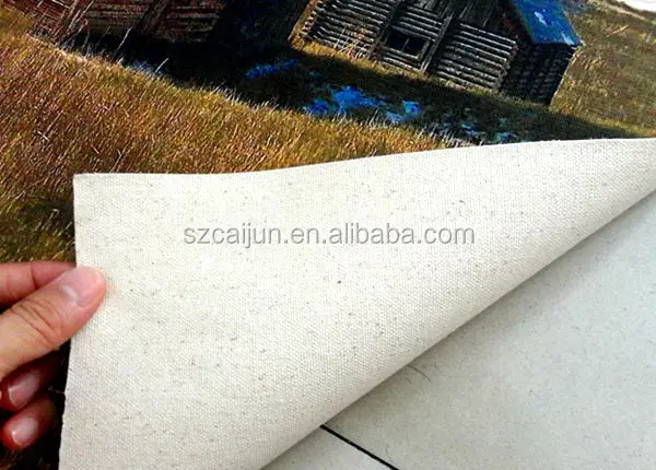 Customized bamboo frame cotton canvas  poster oil painting