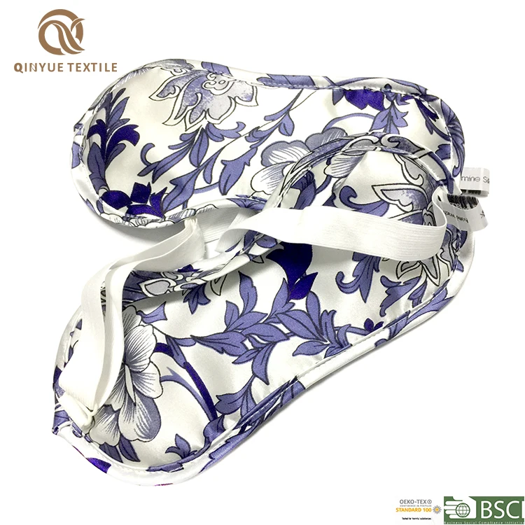 Wholesale Custom Logo Sleep With Drawstring Bag Eyemask Custom Eye Mask Private Label