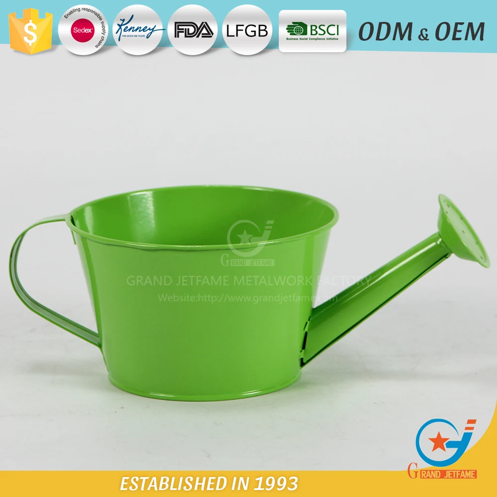 Iron Powder Coated Homeware Water Plant Metal Decorative Watering Can