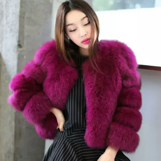 Модная женская зимняя розовая куртка из искусственного меха 022 пальто женские теплые Пузырьковые и верхняя одежда для женщин