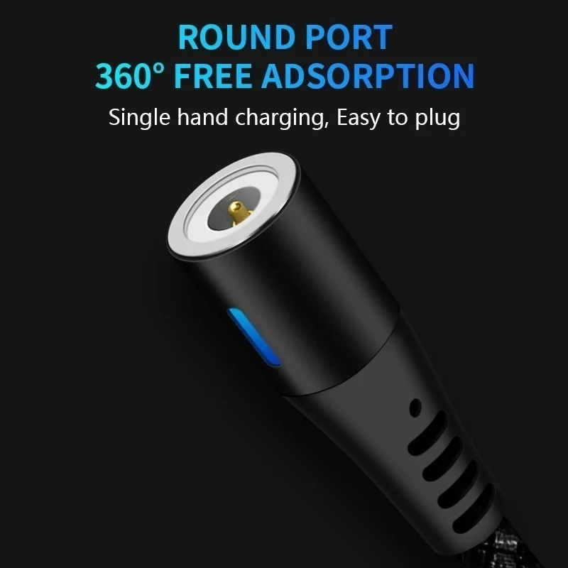 
360 Degree Rotation 3 in 1 Magnetic Super Fast Charging Cable ( Can Not Transmit Data ) 