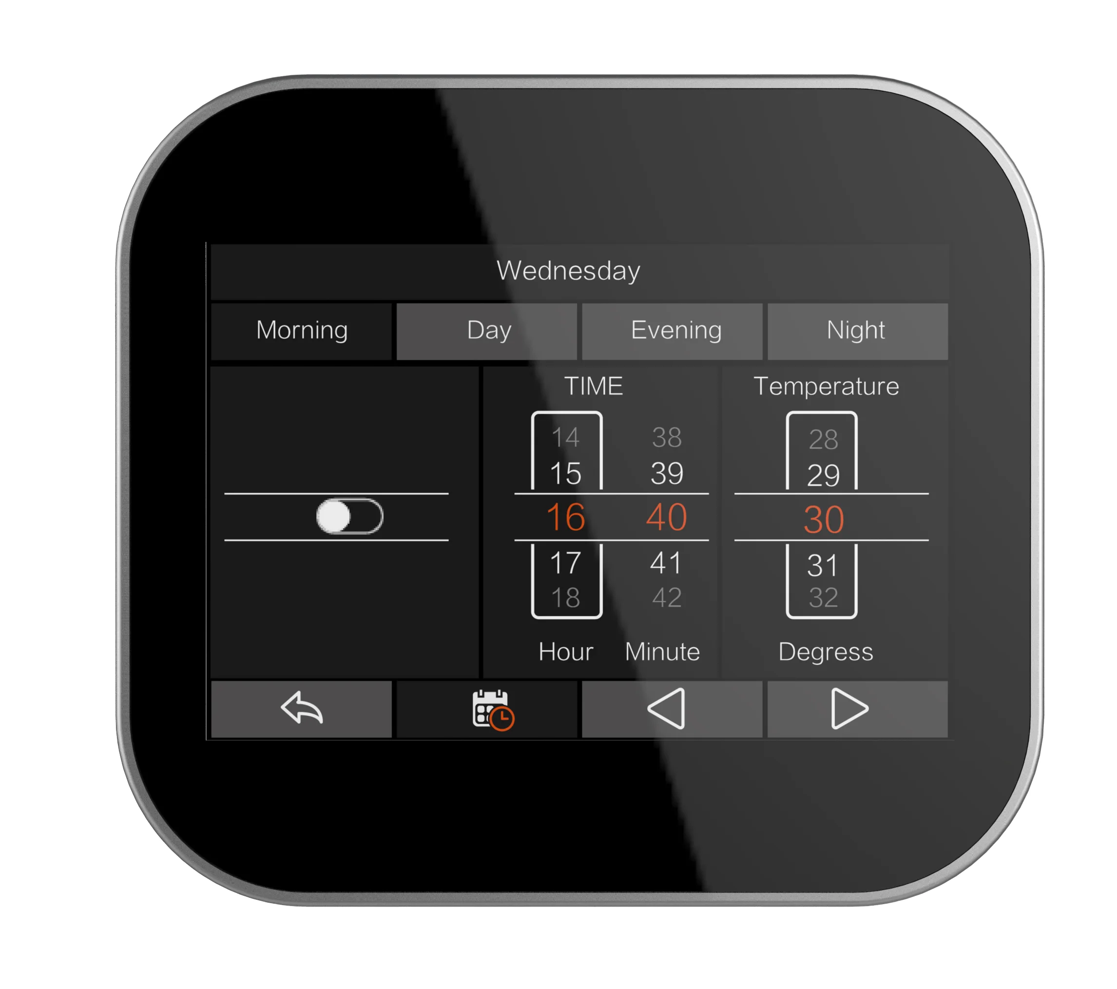 HOTEL FAN COIL THERMOSTAT/BLACK COLOUR