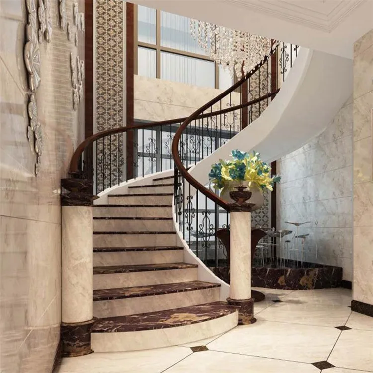 Итальянские блоки, белые мраморные плиты, плитка, лестница высшего качества