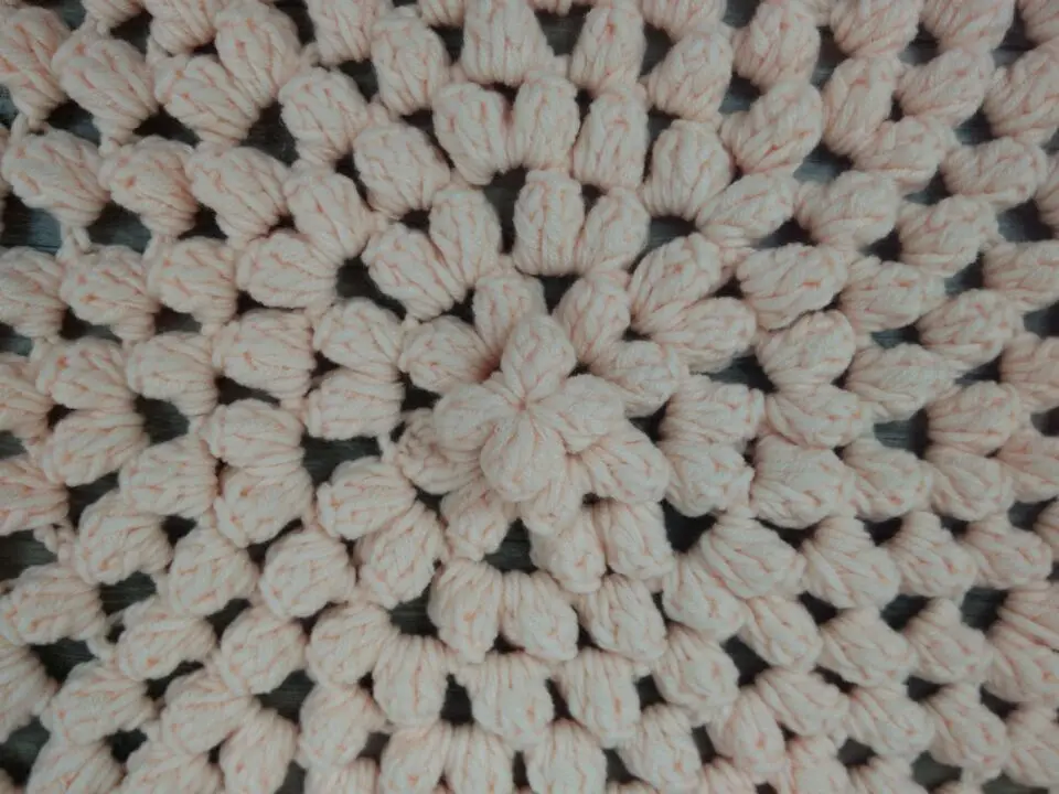 Double flower cotton blanket,handmade crochet cotton soogan mat for newborn photo props