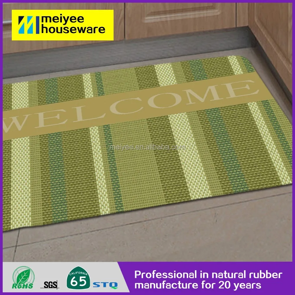 Best Quality products Flocking Soft Kitchen Rubber Mat anti-slip door mats  washable cartoon door mat