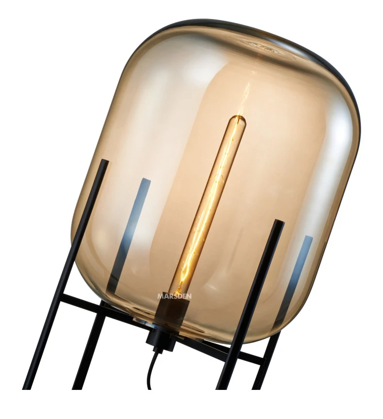 MARSDEN european style brown glass modern floor lights modern floor lamp led light floor lamp