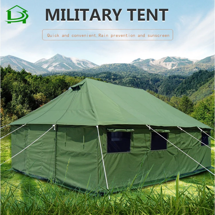 Green 20 Person Us Large Heavy Duty Waterproof Surplus Man Style Canvas Tents for Sale