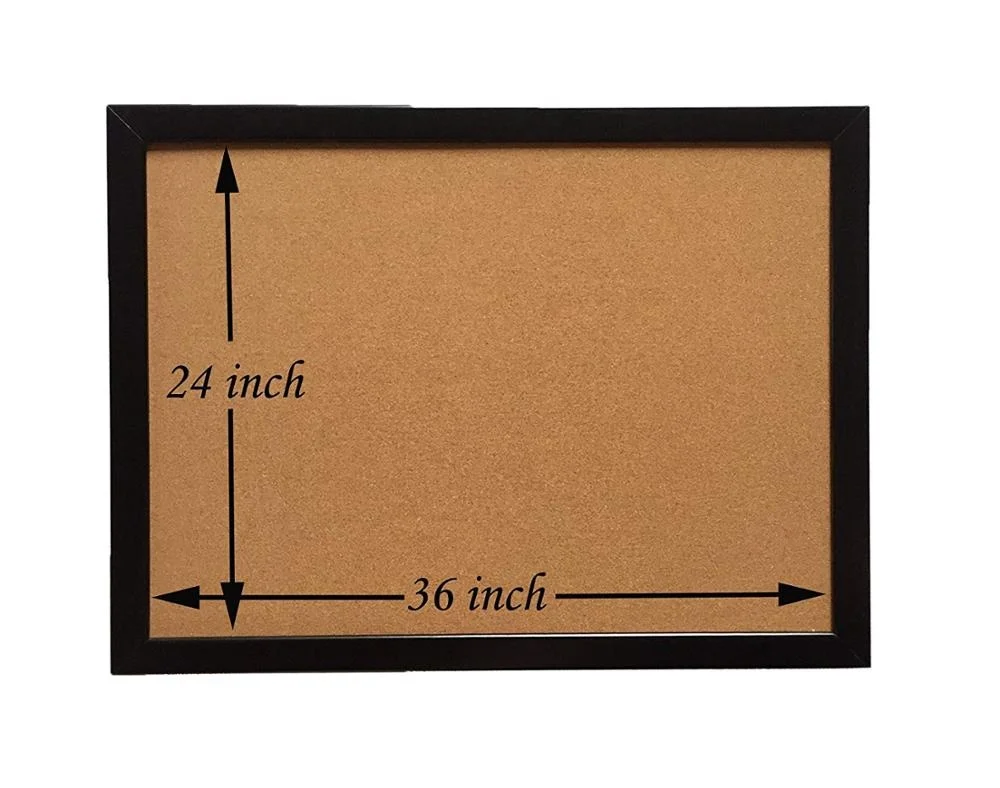 Маленькая деревянная рама, пробковая доска для объявлений, настенная нажимная доска для объявлений