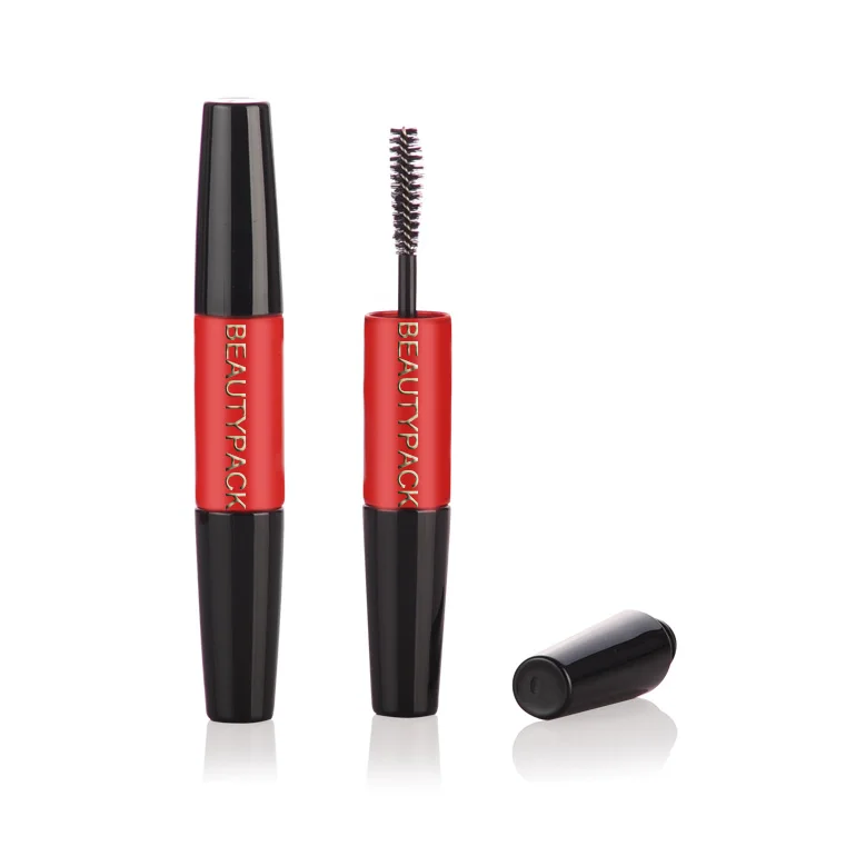Высококачественная пустая двухсторонняя тушь для ресниц 2 в 1 с силиконовой щеткой