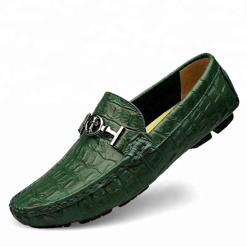 Wholesale fancy design business outdoor driving leather loafer shoes men