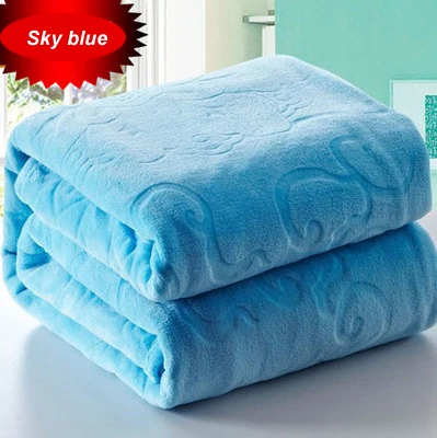 Luxury super soft  king size  embossed flannel bed  sheet emboss mink blanket  for living room
