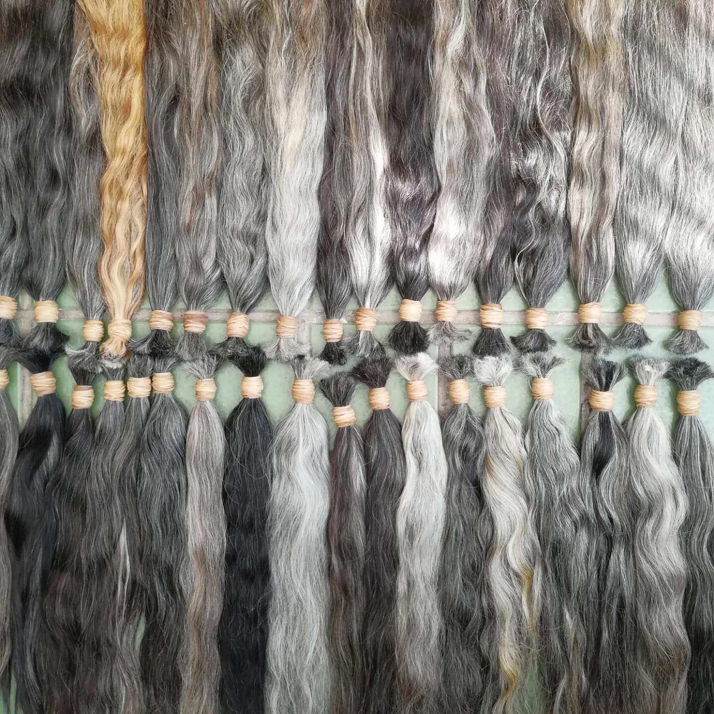 large stock natural hair virgin slavic hair bulk