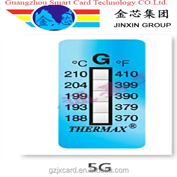 129 PVC Thermometer heat sensitive color changing sticker