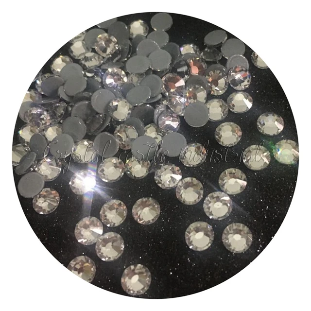 Crystal Castle 4A 10SS clear white flatback rhinestone embellishments wholesale glass hotfix crystals