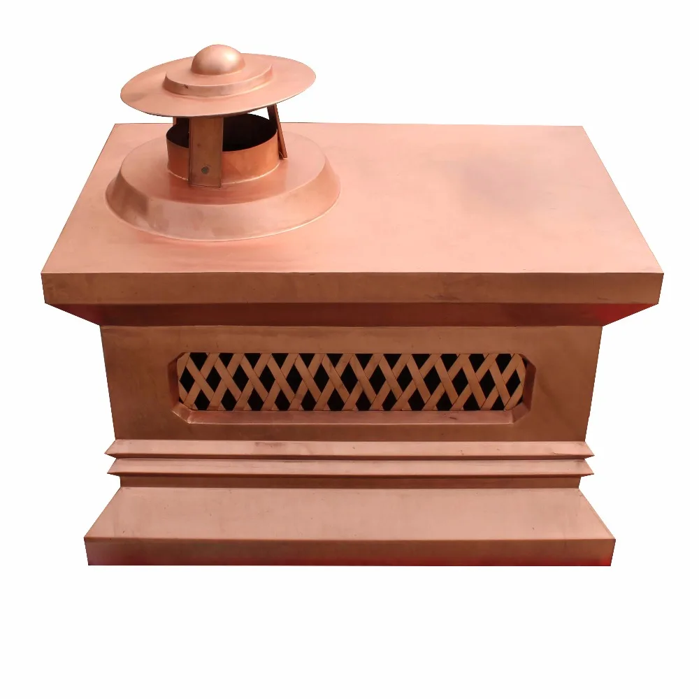 the European/Modern copper structure / Villa ornament kitchen chimney cap / hood