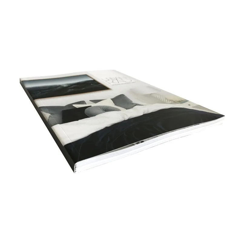 High quality printing book service cheap embossed logo matte paper magazine printing