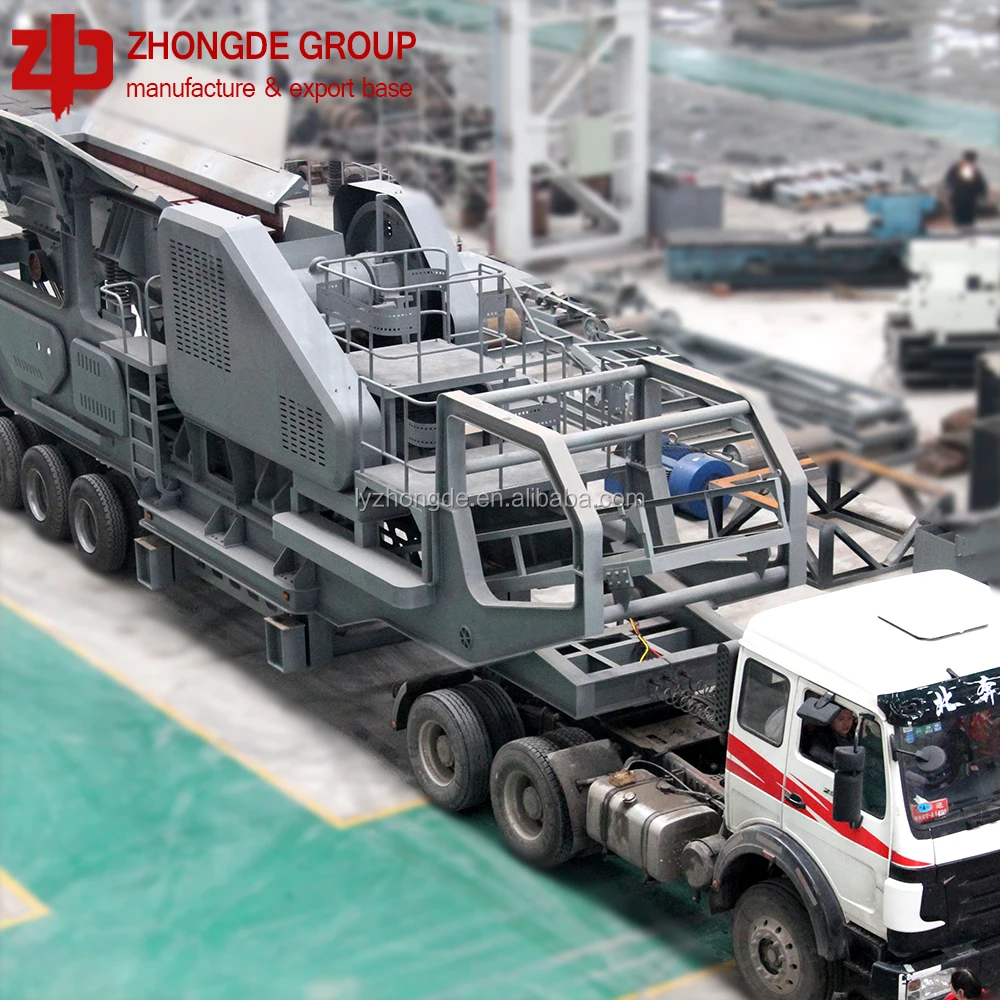 mobile crusher moving jaw crusher movable crushing plant