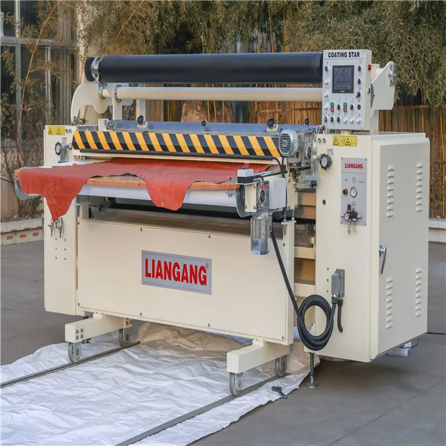 
High quality roller coating machinery for leather processing. 