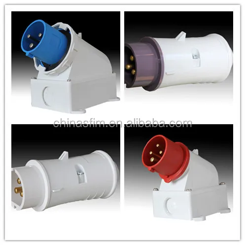 TIBOX IP67 IP44 Surface Mounted IEC Industrial Waterproof socket