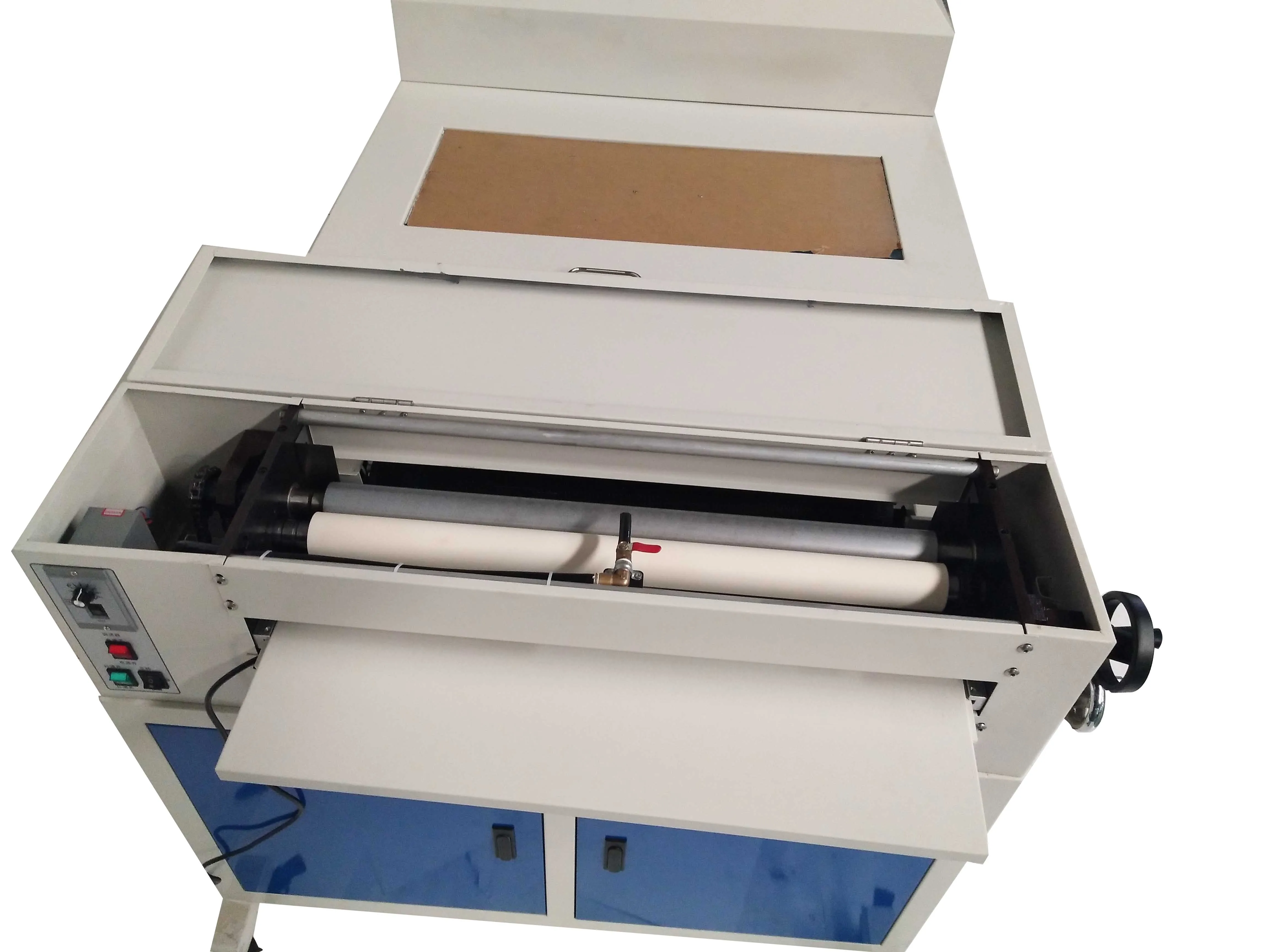 Double 100 A3 semi auto roll to roll paper varnish coating machine new uv wedding coating machine uv coater les