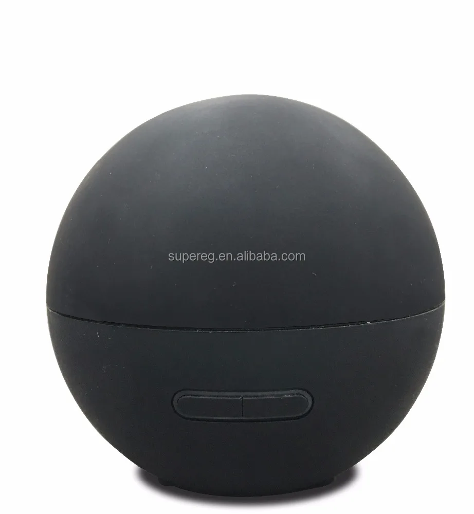 
200ml Wooden Grain Ultrasonic Mini Round Ball Metal Stainless steel Circle Around New Air Essential oil Diffuser Unique Design 
