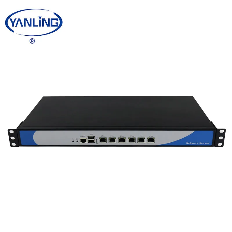 Yanling 1U rack mount server  Intel core i7 3770 quad core  6*1000M lan pfsense router network security application