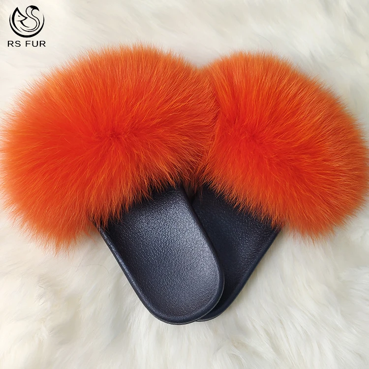 
2020 New Design Most Popular Hot Sale Flat Fur Slide Sandal For children 