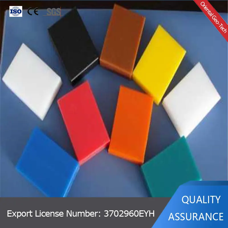 
Colorful geomembrane HDPE plate/sheet for kitchen and outdoor playground 