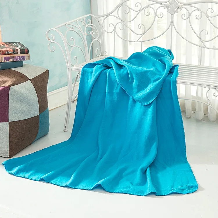 Различные Цвета Soft Touch две стороны щеткой руно авиакомпании одеяло