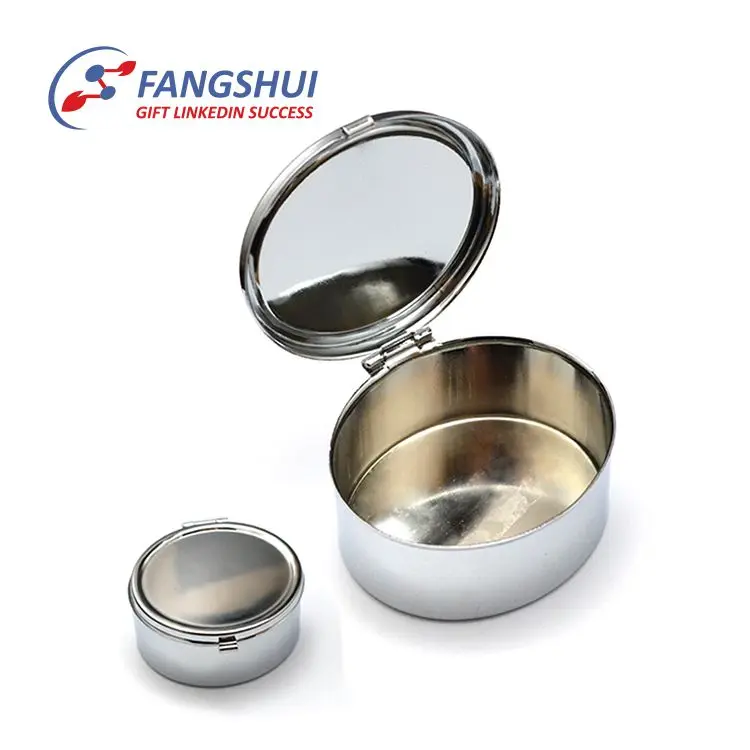 Wholesale promotional big capacity mini metal weekly 7 day pill box