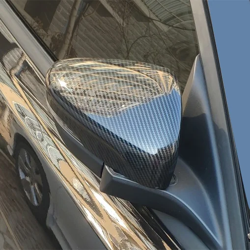 Car Styling Car Rearview Rear View Mirror Cover Sticker Trim Exterior Accessories Carbon Fiber Style For Ford Focus 2019