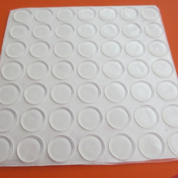 Self-Adhesive Rubber Feet Clear Adhesive Dots Anti Slip Rubber Mat