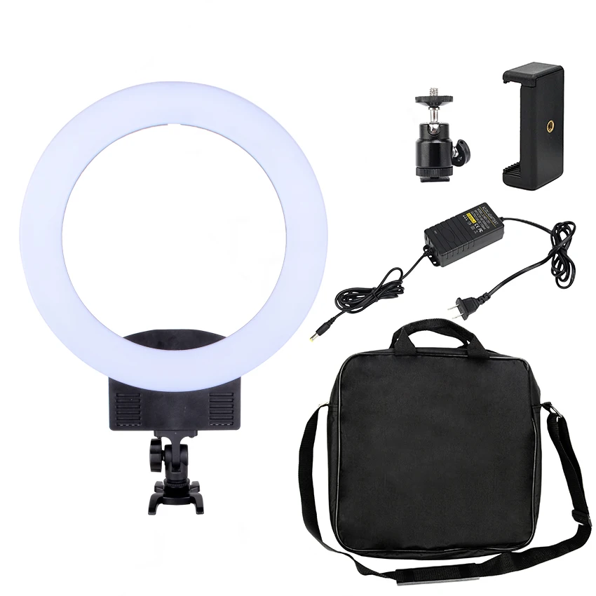 12 inch 240 Dimmable LED Ring Light Photography for Video Broadcast Studio Make Up Falcon Eyes OEM Ring Light